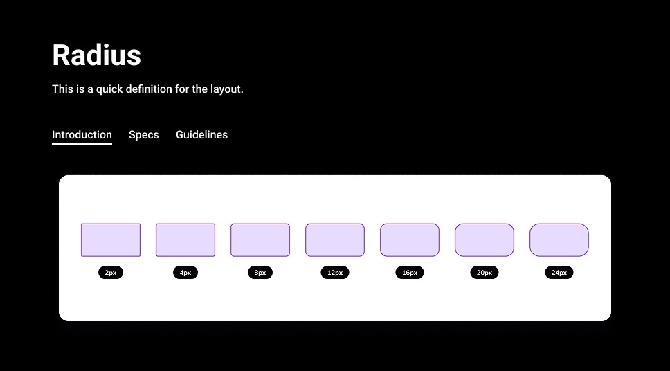 Spark radius scale, 2 to 24 pixels