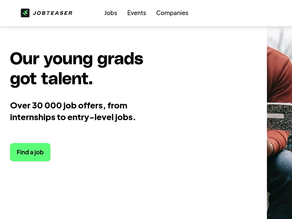 The JobTeaser platform I designed across web and mobile
